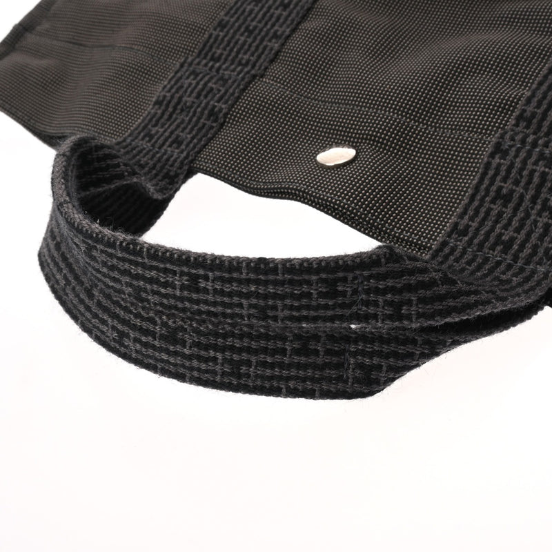 HERMES エルメス エールラインMM 新型 グレー ユニセックス キャンバス トートバッグ Aランク 中古 銀蔵