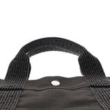 HERMES エルメス エールラインMM 新型 グレー ユニセックス キャンバス トートバッグ Aランク 中古 銀蔵