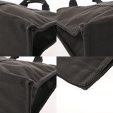 HERMES エルメス エールラインMM 新型 グレー ユニセックス キャンバス トートバッグ Aランク 中古 銀蔵