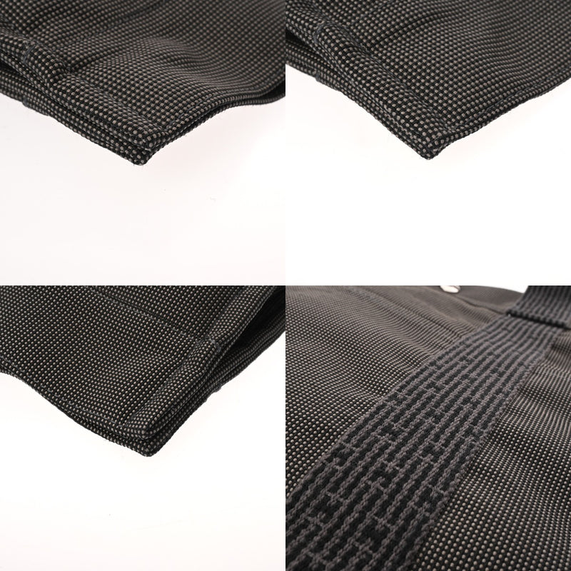 HERMES エルメス エールラインMM 新型 グレー ユニセックス キャンバス トートバッグ Aランク 中古 銀蔵