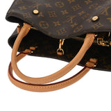LOUIS VUITTON ルイヴィトン モノグラム モンテーニュ MM ブラウン M41056 レディース モノグラムキャンバス ハンドバッグ ABランク 中古 銀蔵