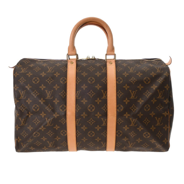 LOUIS VUITTON ルイヴィトン モノグラム キーポル 45 ブラウン M41428 ユニセックス モノグラムキャンバス ボストンバッグ ABランク 中古 銀蔵