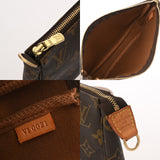 LOUIS VUITTON ルイヴィトン モノグラム ポシェット アクセソワール ブラウン M51980 レディース モノグラムキャンバス アクセサリーポーチ Bランク 中古 銀蔵