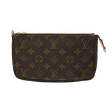 LOUIS VUITTON ルイヴィトン モノグラム ポシェット アクセソワール ブラウン M51980 レディース モノグラムキャンバス アクセサリーポーチ Bランク 中古 銀蔵
