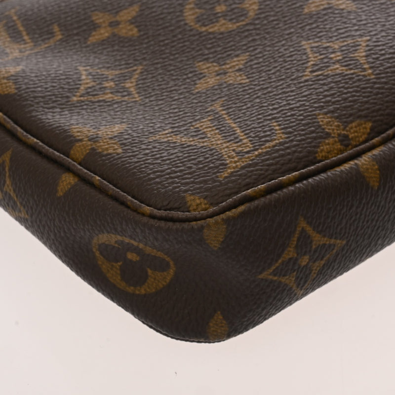 LOUIS VUITTON ルイヴィトン モノグラム ポシェット アクセソワール ブラウン M51980 レディース モノグラムキャンバス アクセサリーポーチ Bランク 中古 銀蔵