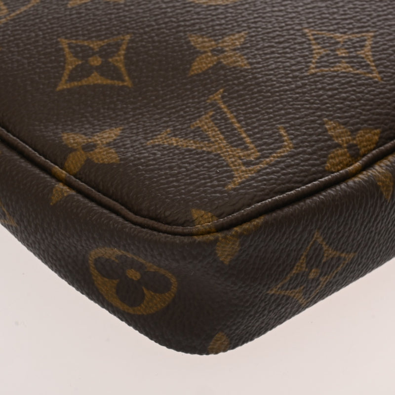 LOUIS VUITTON ルイヴィトン モノグラム ポシェット アクセソワール ブラウン M51980 レディース モノグラムキャンバス アクセサリーポーチ Bランク 中古 銀蔵