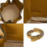 LOEWE ロエベ ハンモックミニ 2WAY マスタード A538V07X10 レディース レザー ショルダーバッグ Aランク 中古 銀蔵