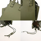 LOEWE ロエベ ハンモックミニ 2WAY グリーン A538V07X10 レディース レザー ショルダーバッグ Aランク 中古 銀蔵
