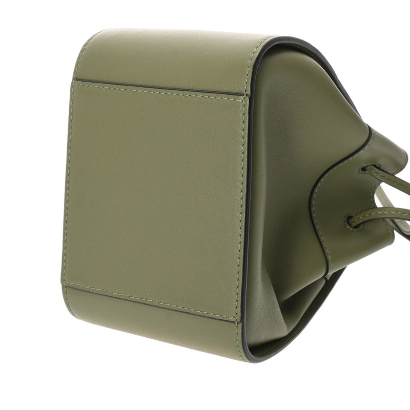 LOEWE ロエベ ハンモックミニ 2WAY グリーン A538V07X10 レディース レザー ショルダーバッグ Aランク 中古 銀蔵