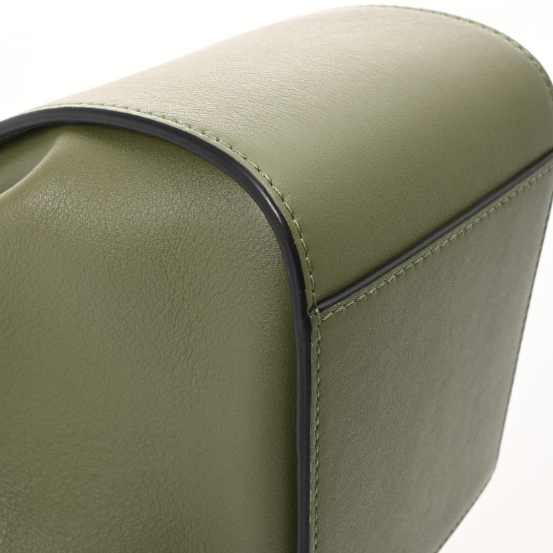 LOEWE ロエベ ハンモックミニ 2WAY グリーン A538V07X10 レディース レザー ショルダーバッグ Aランク 中古 銀蔵