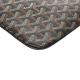 GOYARD ゴヤール セナ MM ブラック メンズ PVC レザー クラッチバッグ Bランク 中古 銀蔵