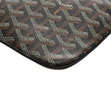 GOYARD ゴヤール セナ MM ブラック メンズ PVC レザー クラッチバッグ Bランク 中古 銀蔵