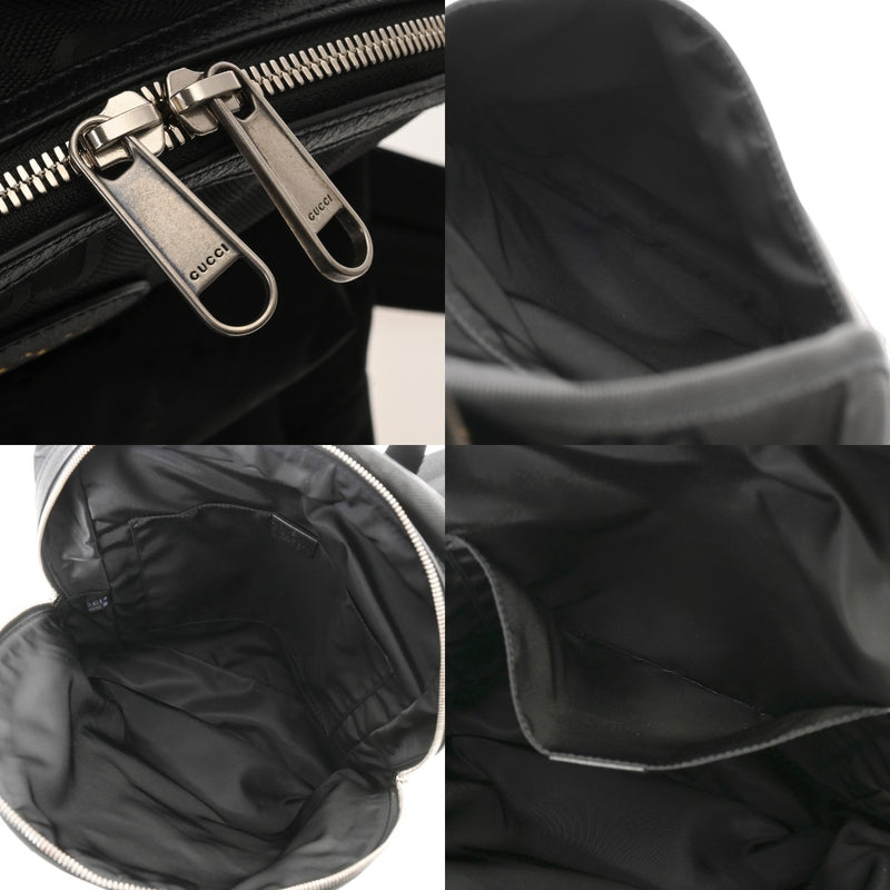 GUCCI グッチ オブザグリッド ブラック 644992 メンズ レザー ナイロン リュック・デイパック ABランク 中古 銀蔵