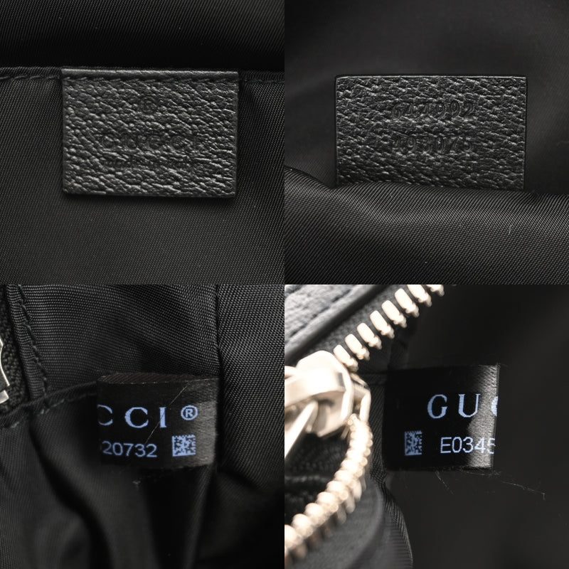 GUCCI グッチ オブザグリッド ブラック 644992 メンズ レザー ナイロン リュック・デイパック ABランク 中古 銀蔵
