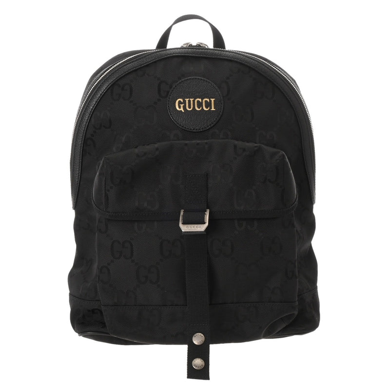 GUCCI グッチ オブザグリッド ブラック 644992 メンズ レザー ナイロン リュック・デイパック ABランク 中古 銀蔵