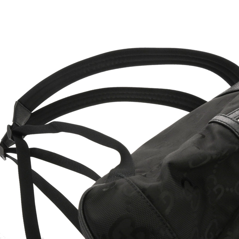 GUCCI グッチ オブザグリッド ブラック 644992 メンズ レザー ナイロン リュック・デイパック ABランク 中古 銀蔵