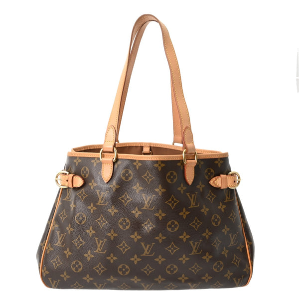 LOUIS VUITTON ルイヴィトン モノグラム バティニョール オリゾンタル ブラウン M51154 レディース モノグラムキャンバス トートバッグ Bランク 中古 銀蔵