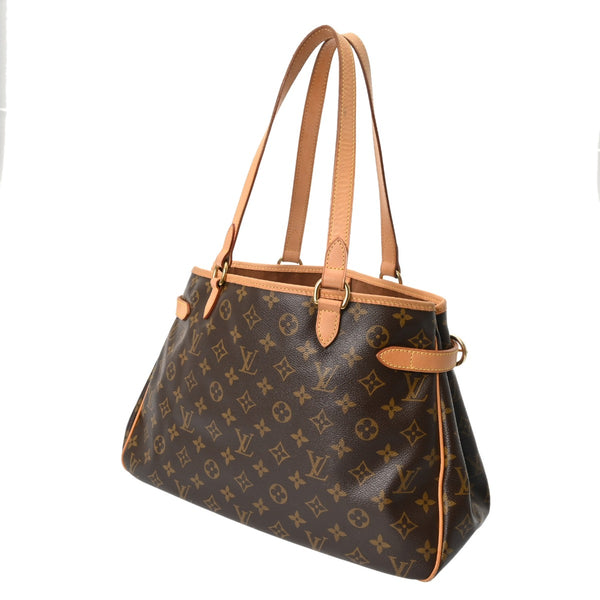 LOUIS VUITTON ルイヴィトン モノグラム バティニョール オリゾンタル ブラウン M51154 レディース モノグラムキャンバス トートバッグ Bランク 中古 銀蔵