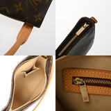 LOUIS VUITTON ルイヴィトン モノグラム ルーピング MM ブラウン M51146 レディース モノグラムキャンバス セミショルダーバッグ Bランク 中古 銀蔵