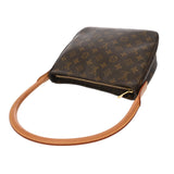 LOUIS VUITTON ルイヴィトン モノグラム ルーピング MM ブラウン M51146 レディース モノグラムキャンバス セミショルダーバッグ Bランク 中古 銀蔵