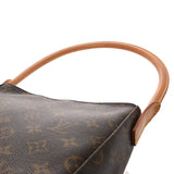 LOUIS VUITTON ルイヴィトン モノグラム ルーピング MM ブラウン M51146 レディース モノグラムキャンバス セミショルダーバッグ Bランク 中古 銀蔵