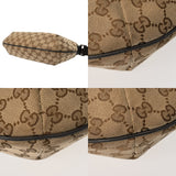 GUCCI グッチ ベージュ 181092 ユニセックス レザー GGキャンバス ショルダーバッグ ABランク 中古 銀蔵