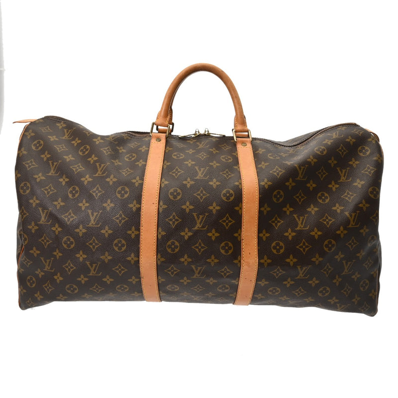 LOUIS VUITTON ルイヴィトン モノグラム キーポル 60 ブラウン M41422 ユニセックス モノグラムキャンバス ボストンバッグ Bランク 中古 銀蔵