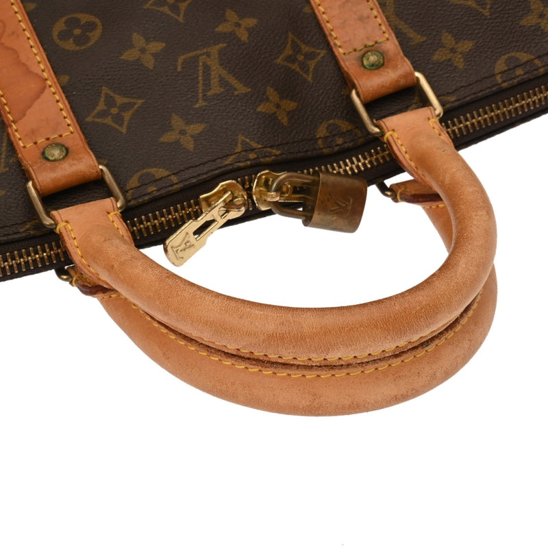 LOUIS VUITTON ルイヴィトン モノグラム キーポル 55 ブラウン M41424 ユニセックス モノグラムキャンバス ボストンバッグ Bランク 中古 銀蔵