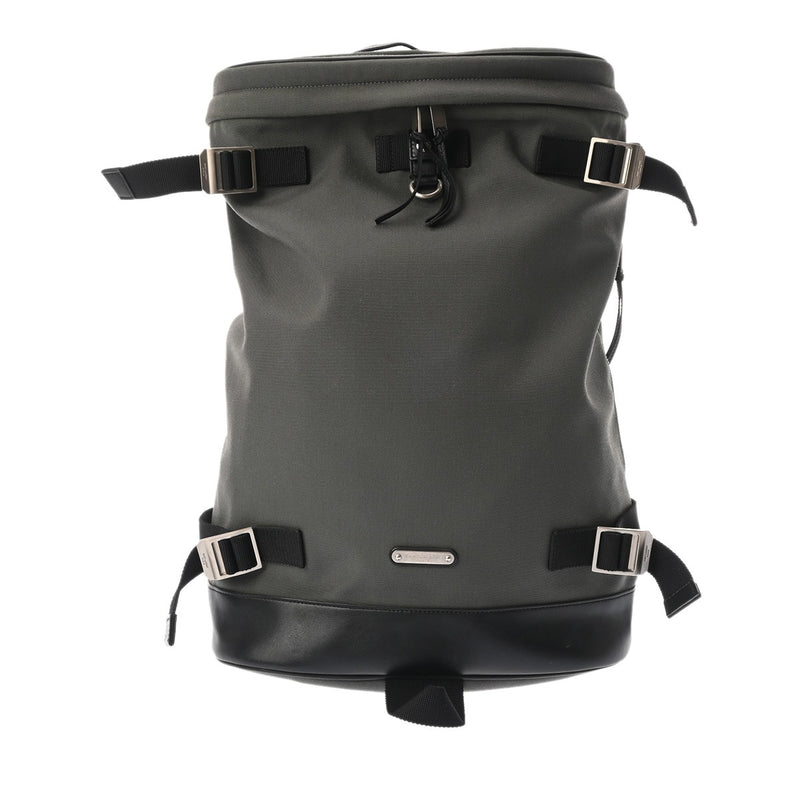 SAINT LAURENT サンローラン リビングトン レーズバックパック カーキ/ブラック 481005 メンズ ナイロン リュック・デイパック ABランク 中古 銀蔵