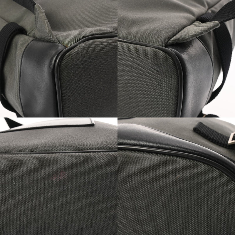 SAINT LAURENT サンローラン リビングトン レーズバックパック カーキ/ブラック 481005 メンズ ナイロン リュック・デイパック ABランク 中古 銀蔵