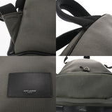 SAINT LAURENT サンローラン リビングトン レーズバックパック カーキ/ブラック 481005 メンズ ナイロン リュック・デイパック ABランク 中古 銀蔵