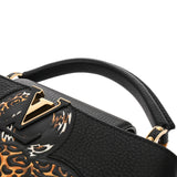 LOUIS VUITTON ルイヴィトン カプシーヌBB タイガー ノワール M54340 レディース トリヨンレザー ハンドバッグ Aランク 中古 銀蔵