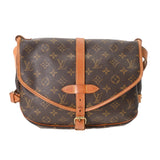 LOUIS VUITTON ルイヴィトン モノグラム ソミュール 30 ブラウン M42256 レディース モノグラムキャンバス ショルダーバッグ Bランク 中古 銀蔵