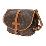LOUIS VUITTON ルイヴィトン モノグラム ソミュール 30 ブラウン M42256 レディース モノグラムキャンバス ショルダーバッグ Bランク 中古 銀蔵