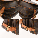 LOUIS VUITTON ルイヴィトン モノグラム ソミュール 30 ブラウン M42256 レディース モノグラムキャンバス ショルダーバッグ Bランク 中古 銀蔵