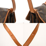 LOUIS VUITTON ルイヴィトン モノグラム ソミュール 30 ブラウン M42256 レディース モノグラムキャンバス ショルダーバッグ Bランク 中古 銀蔵