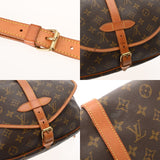LOUIS VUITTON ルイヴィトン モノグラム ソミュール 30 ブラウン M42256 レディース モノグラムキャンバス ショルダーバッグ Bランク 中古 銀蔵