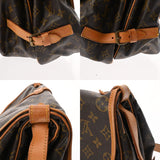 LOUIS VUITTON ルイヴィトン モノグラム ソミュール 35 ブラウン M42254 レディース モノグラムキャンバス ショルダーバッグ Bランク 中古 銀蔵
