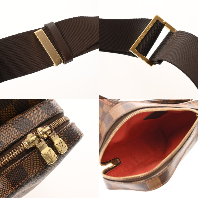 LOUIS VUITTON ルイヴィトン ダミエ ジェロニモス 中期型 ブラウン N51994 メンズ ダミエキャンバス ボディバッグ ABランク 中古 銀蔵