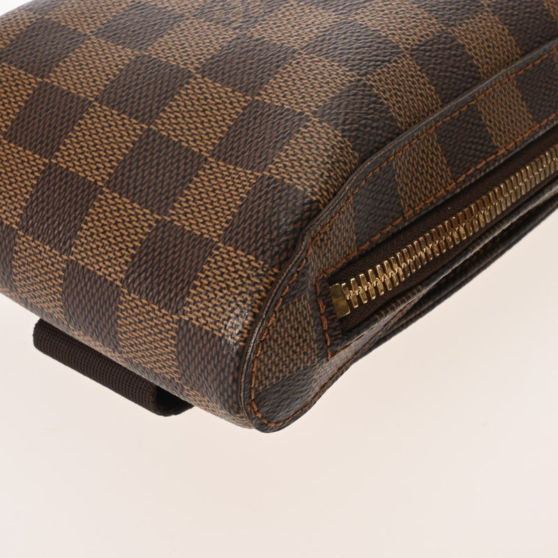 LOUIS VUITTON ルイヴィトン ダミエ ジェロニモス 中期型 ブラウン N51994 メンズ ダミエキャンバス ボディバッグ ABランク 中古 銀蔵
