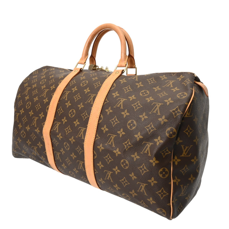 LOUIS VUITTON ルイヴィトン モノグラム キーポル 50 ブラウン M41426 ユニセックス モノグラムキャンバス ボストンバッグ Bランク 中古 銀蔵