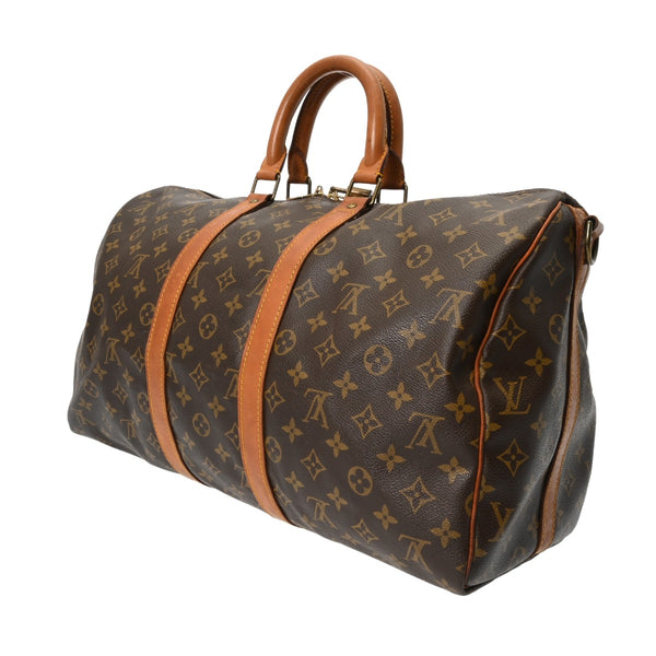 LOUIS VUITTON ルイヴィトン モノグラム キーポル バンドリエール 45 2WAY ブラウン M41418 ユニセックス モノグラムキャンバス ボストンバッグ Bランク 中古 銀蔵