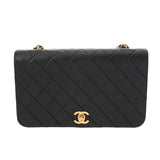 CHANEL シャネル マトラッセ チェーンショルダー 23cm ブラック レディース ラムスキン ショルダーバッグ Bランク 中古 銀蔵