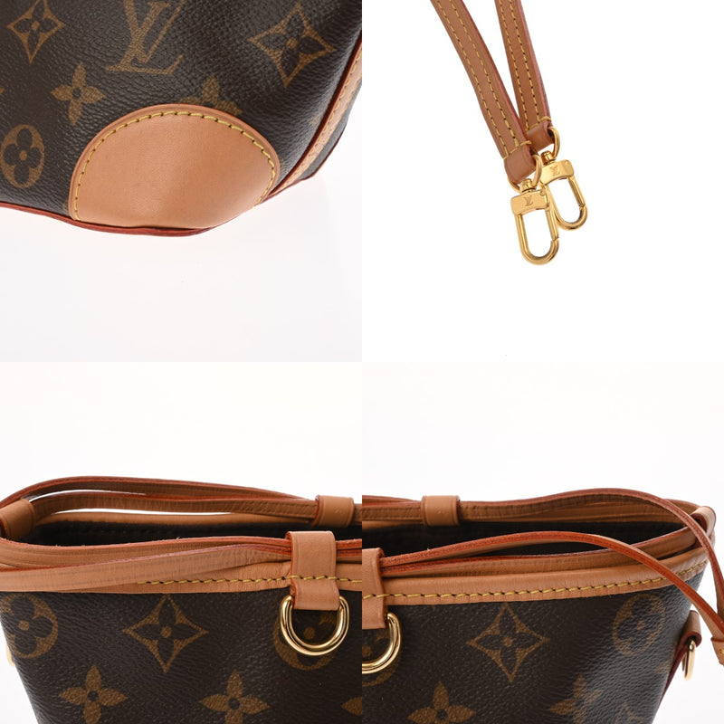 LOUIS VUITTON 難波高島屋正規購入品　中古 LOUIS VUITTON ルイヴィトン モノグラム ノエ パース ブラウン