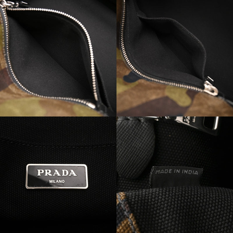 PRADA プラダ カナパ トート 2WAY カモフラージュ B2642B レディース キャンバス ハンドバッグ ABランク 中古 銀蔵