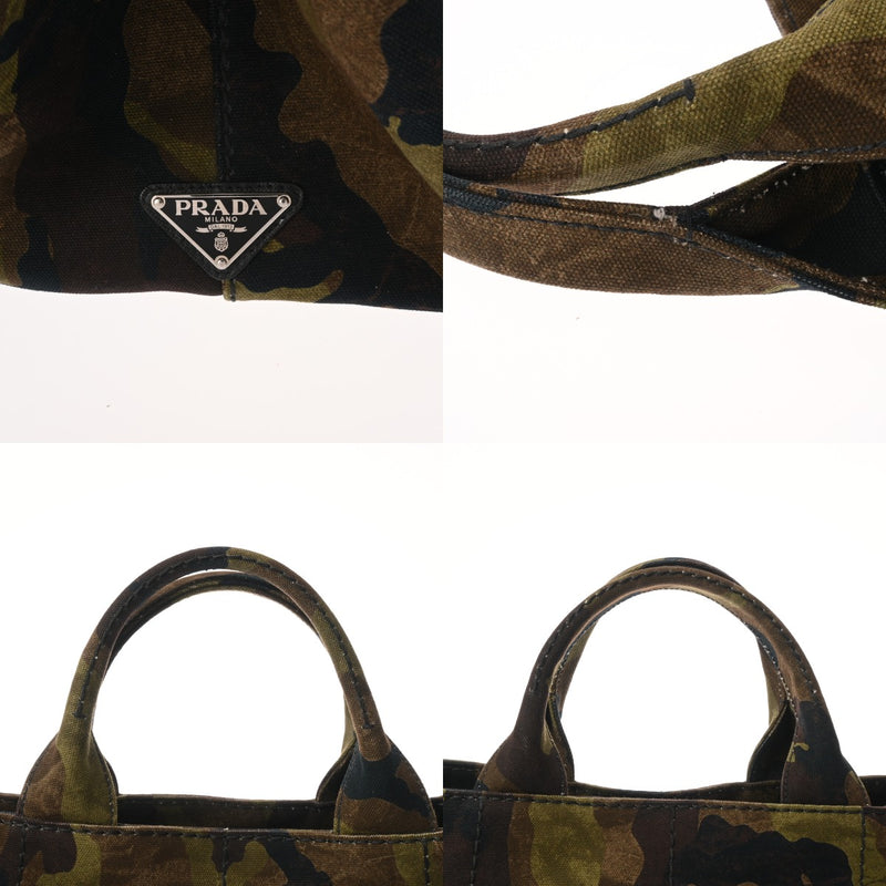 PRADA プラダ カナパ トート 2WAY カモフラージュ B2642B レディース キャンバス ハンドバッグ ABランク 中古 銀蔵