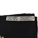 HERMES エルメス カレ90 POSTE ET CAVALERIE ブラック/マルチ レディース シルク100％ スカーフ ABランク 中古 銀蔵