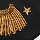 HERMES エルメス カレ90 POSTE ET CAVALERIE ブラック/マルチ レディース シルク100％ スカーフ ABランク 中古 銀蔵