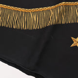 HERMES エルメス カレ90 POSTE ET CAVALERIE ブラック/マルチ レディース シルク100％ スカーフ ABランク 中古 銀蔵