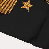 HERMES エルメス カレ90 POSTE ET CAVALERIE ブラック/マルチ レディース シルク100％ スカーフ ABランク 中古 銀蔵